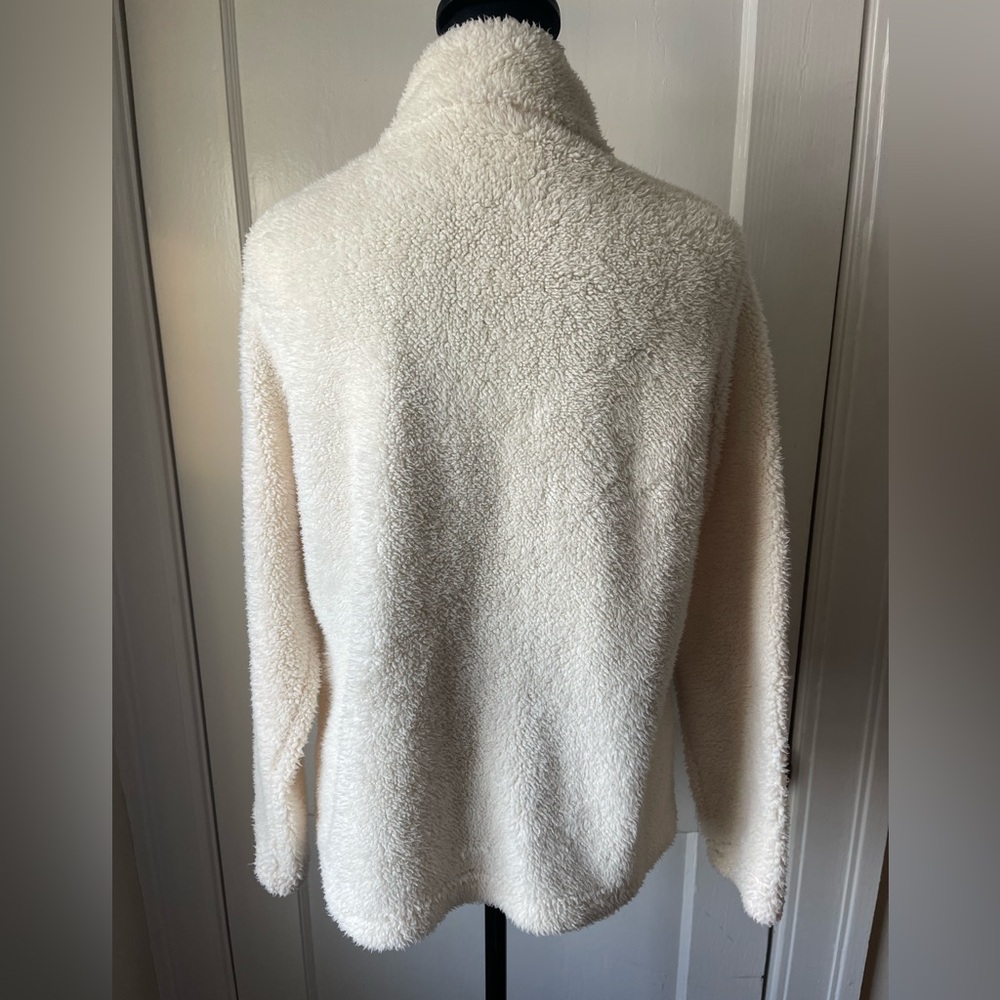 NFL Juniors Collection Women's Cream Fleece Jacket - Picture 6 of 9